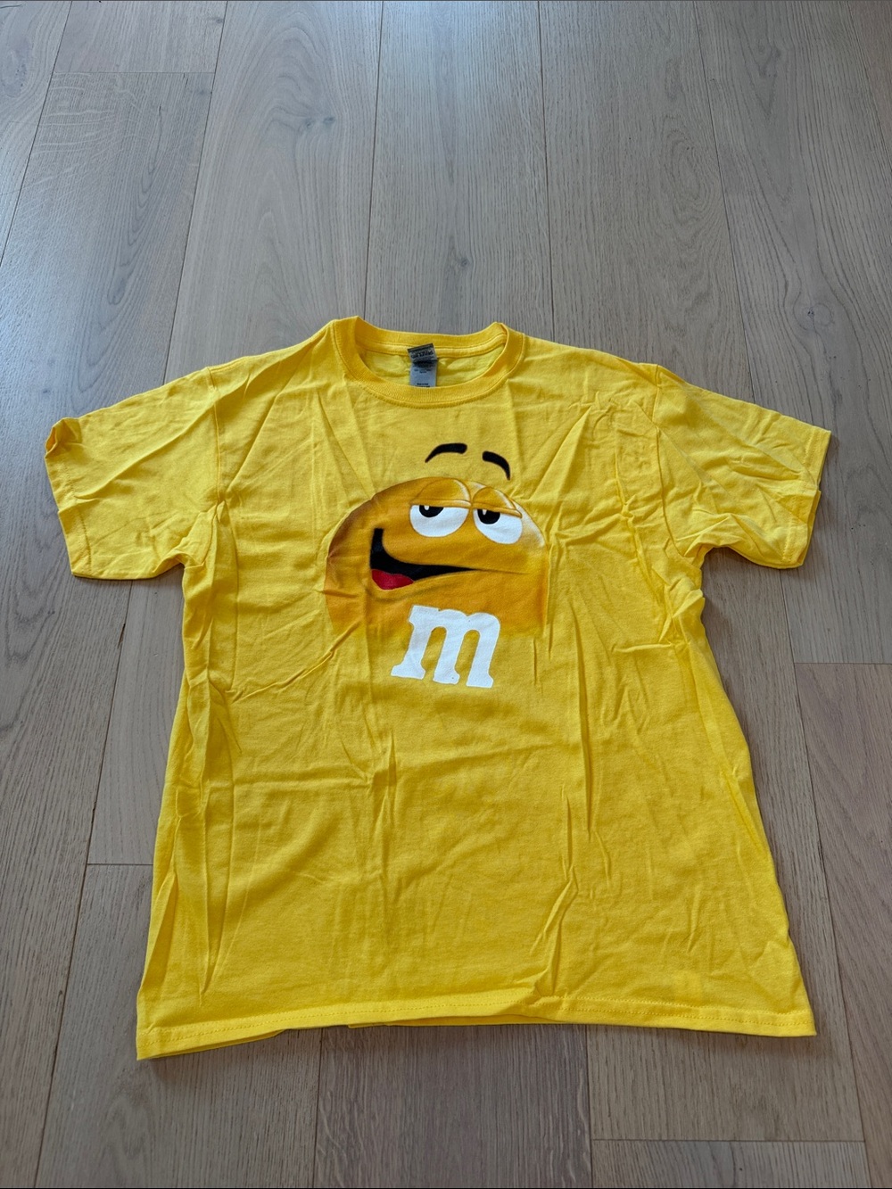 M&M'S Yellow Character Graphic Tee Size Youth Large